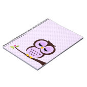 Carnet Hibou pourpre (Côté gauche)