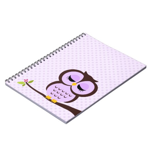 Carnet Hibou pourpre (Côté gauche)
