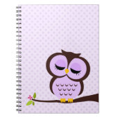 Carnet Hibou pourpre (Devant)