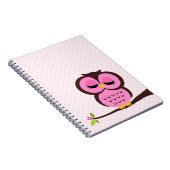 Carnet Hibou rose (Côté Droit)