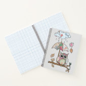 Carnet Hibou sous la pluie (Intérieur)