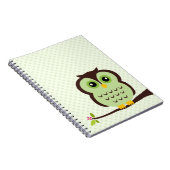 Carnet Hibou vert (Côté Droit)