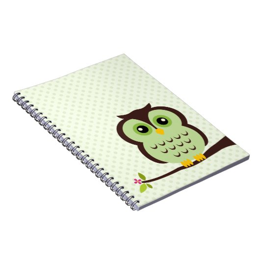 Carnet Hibou vert (Côté Droit)