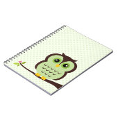 Carnet Hibou vert (Côté gauche)