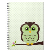 Carnet Hibou vert (Devant)