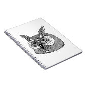 Carnet Hibou Zendoodle principal (Côté Droit)