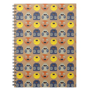 Carnet hiboux motif