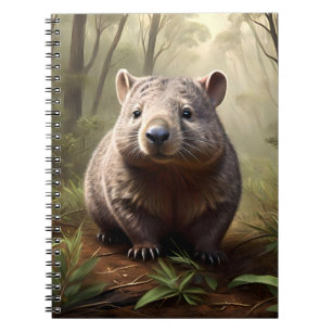 Carnet "Hidden in the Bush : An Aussie Wombat in the Wild