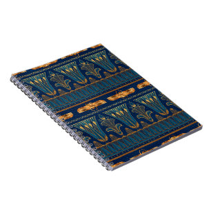 Carnet Hiéroglyphes égyptiens Coléoptères dorés Paillette
