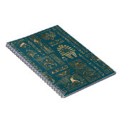 Carnet Hiéroglyphes et divinités égyptiens - or sur la (Côté Droit)