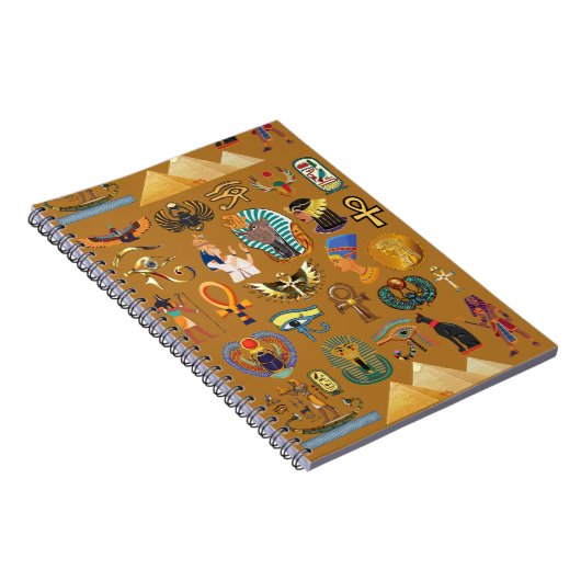 Carnet Hiéroglyphique égyptien ancien -Hiéroglyphie Motif (Côté Droit)