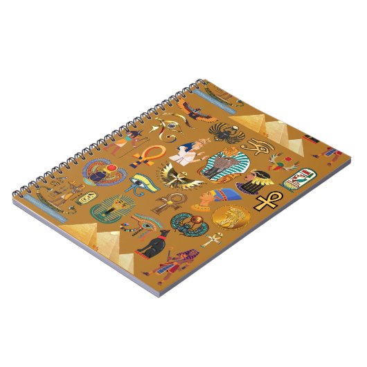 Carnet Hiéroglyphique égyptien ancien -Hiéroglyphie Motif (Côté gauche)