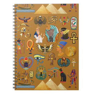 Carnet Hiéroglyphique égyptien ancien -Hiéroglyphie Motif