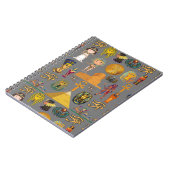 Carnet Hiéroglyphique égyptien ancien -Pharaon Motif (Côté gauche)