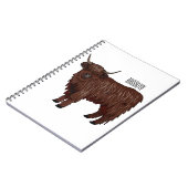 Carnet Highland cow (Côté gauche)