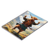 Carnet Highland Cow Dansant Le Highland Fling, (Côté gauche)