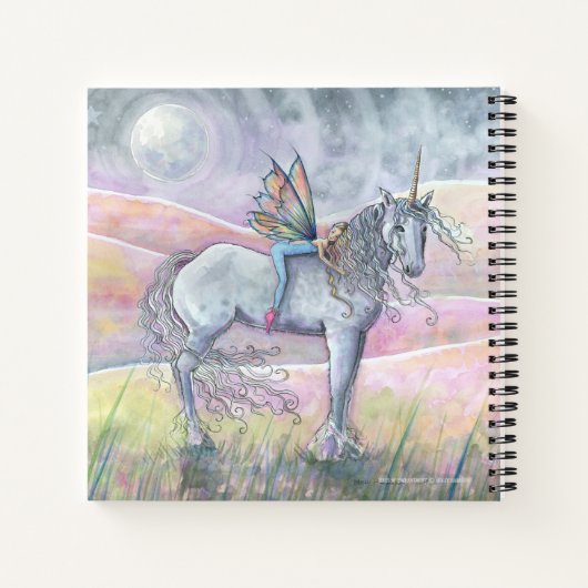Carnet Hills of Enchantment Unicorn Fairy Sketchbook (Dos)