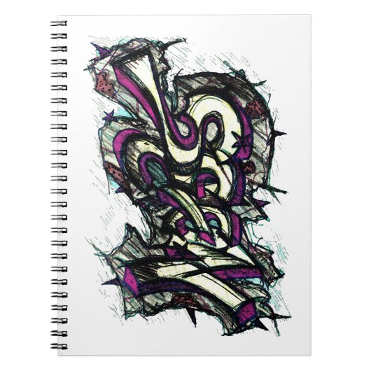 Carnet Hip hop de lettres graffiti (Devant)