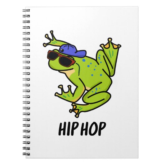 Carnet Hip Hop Funny Hopping Frog Pun (Devant)