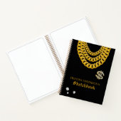 Carnet Hip Hop Rap Gold Cuban Link Chain 90's Sketchbook (Intérieur)