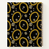 Carnet Hip Hop Rap Gold Cuban Link Chain 90's Sketchbook (Dos)