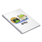 Carnet Hip-peas Drôle de paysan hippie Pun  (Côté Droit)