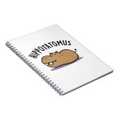 Carnet Hip-potato-mus Blague drôle d'hippopotame  (Côté Droit)