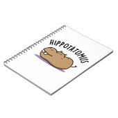 Carnet Hip-potato-mus Blague drôle d'hippopotame  (Côté gauche)