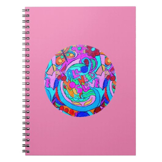 Carnet hippie amour super (Devant)