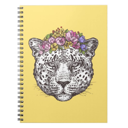Carnet Hippie de léopard chic (Devant)