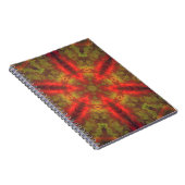 Carnet Hippie psychédélique rouge et jaune (Côté Droit)
