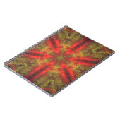Carnet Hippie psychédélique rouge et jaune (Côté gauche)