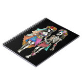 Carnet Hippie Skeleton Couple (Côté gauche)