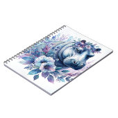 Carnet Hippo Aquarelle Art Floral (Côté gauche)