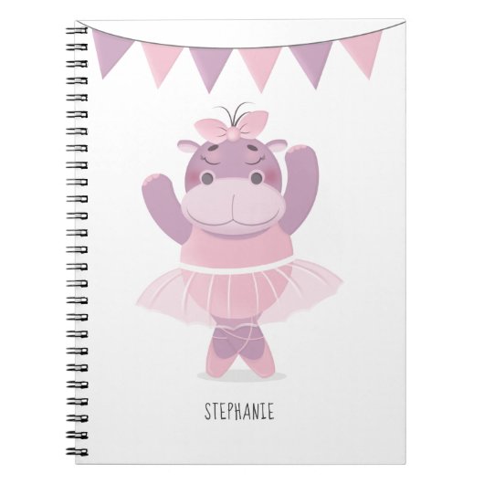 Carnet Hippo Ballerina (Devant)