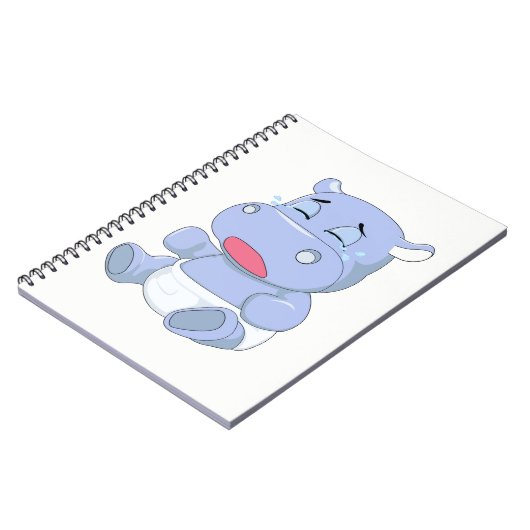 Carnet Hippo bébé pleurant (Côté gauche)