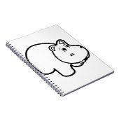 Carnet Hippo en noir (Côté Droit)