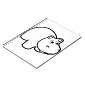 Carnet Hippo en noir (Côté gauche)