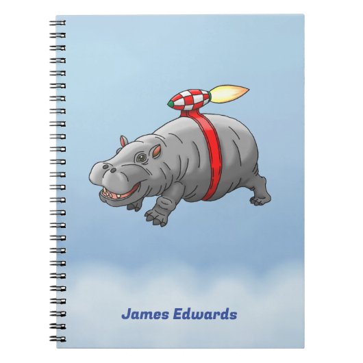 Carnet Hippo Fusée (Devant)