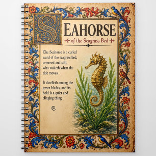 Carnet Hippocampe, Art de Bestiaire Médiéval