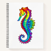 Carnet Hippocampe polygonal arc-en-ciel (Devant)