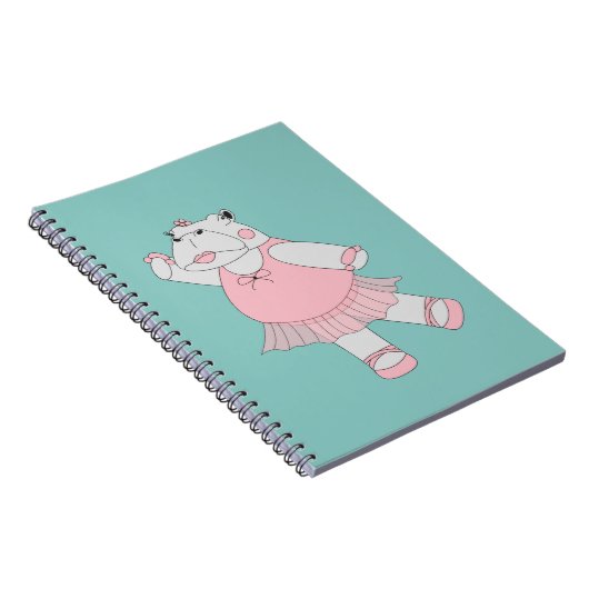 Carnet hippopotame ballerine illusima (Côté Droit)