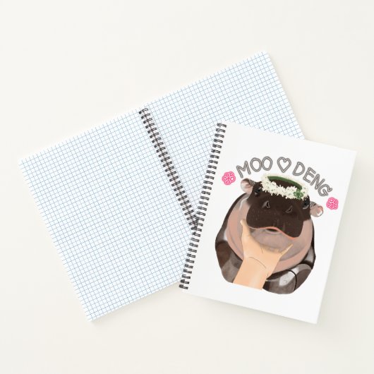 Carnet Hippopotame Moo Deng de Thaïlande (Intérieur)
