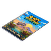 Carnet Hippopotame, Rétro Pixel Art 8-Bit (Côté gauche)