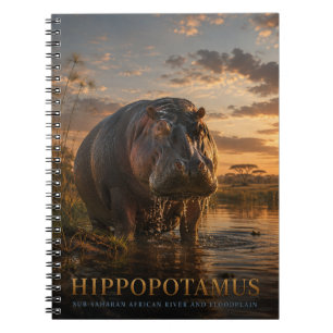 Carnet Hippopotame Rivière Africaine ANIMAUX
