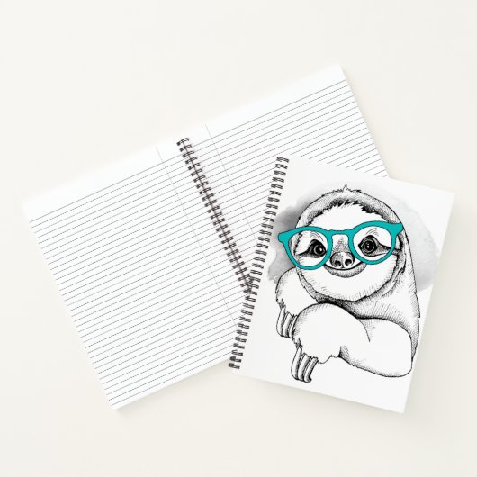 Carnet Hipster Sloth (Intérieur)