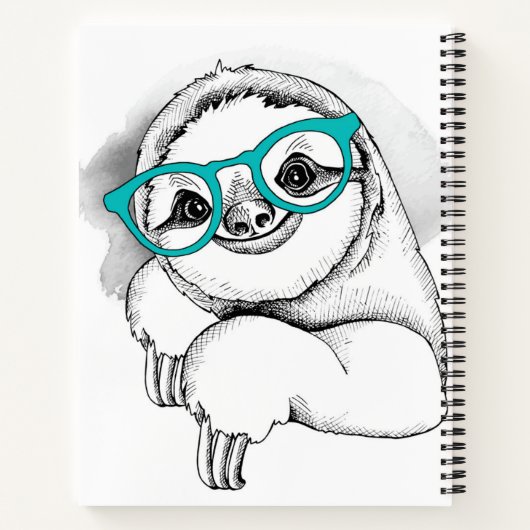 Carnet Hipster Sloth (Dos)