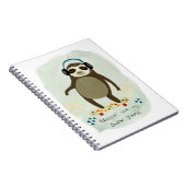 Carnet Hipster Sloth | Rollin' Avec Mes Jams Lents (Côté Droit)