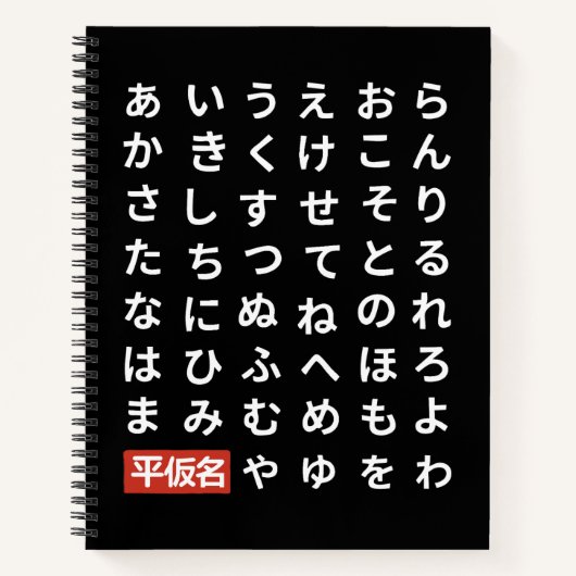 Carnet Hiragana (Devant)
