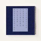 Carnet Hiragana & Goldfish Personnalisé étudiant japonais (Dos)